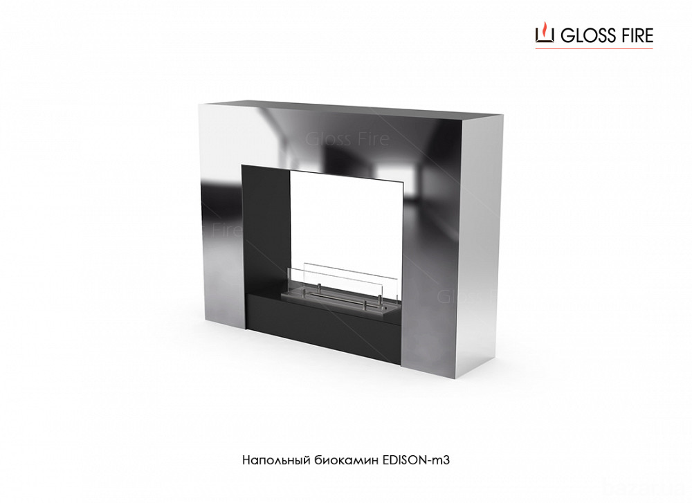 Підлоговий біокамін Edison-m3 400 Gloss Fire Харків - зображення 2