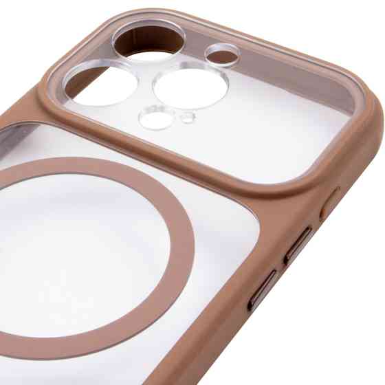 Чехол TPU+PC GETMAN Moon Clear with MagSafe для Apple iPhone 16 Pro Max (6.9") Херсон