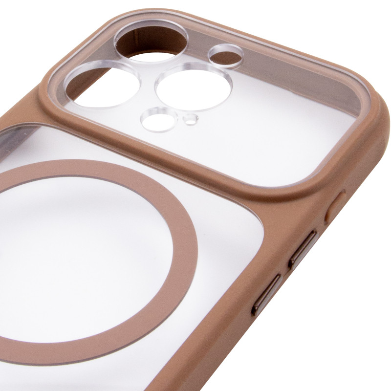 Чехол TPU+PC GETMAN Moon Clear with MagSafe для Apple iPhone 16 Pro Max (6.9") Херсон - зображення 5