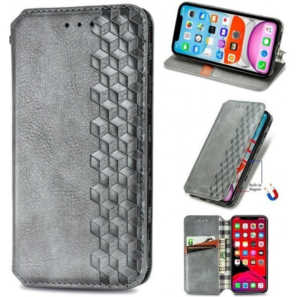 Чохол-книжка Getman Cubic для Xiaomi Redmi Note 10 Pro Gray (Код товару:17047) Харків - зображення 3