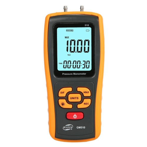 Микроманометр дифференциального давления USB, ±10 кПа BENETECH GM510 Харків - зображення 1