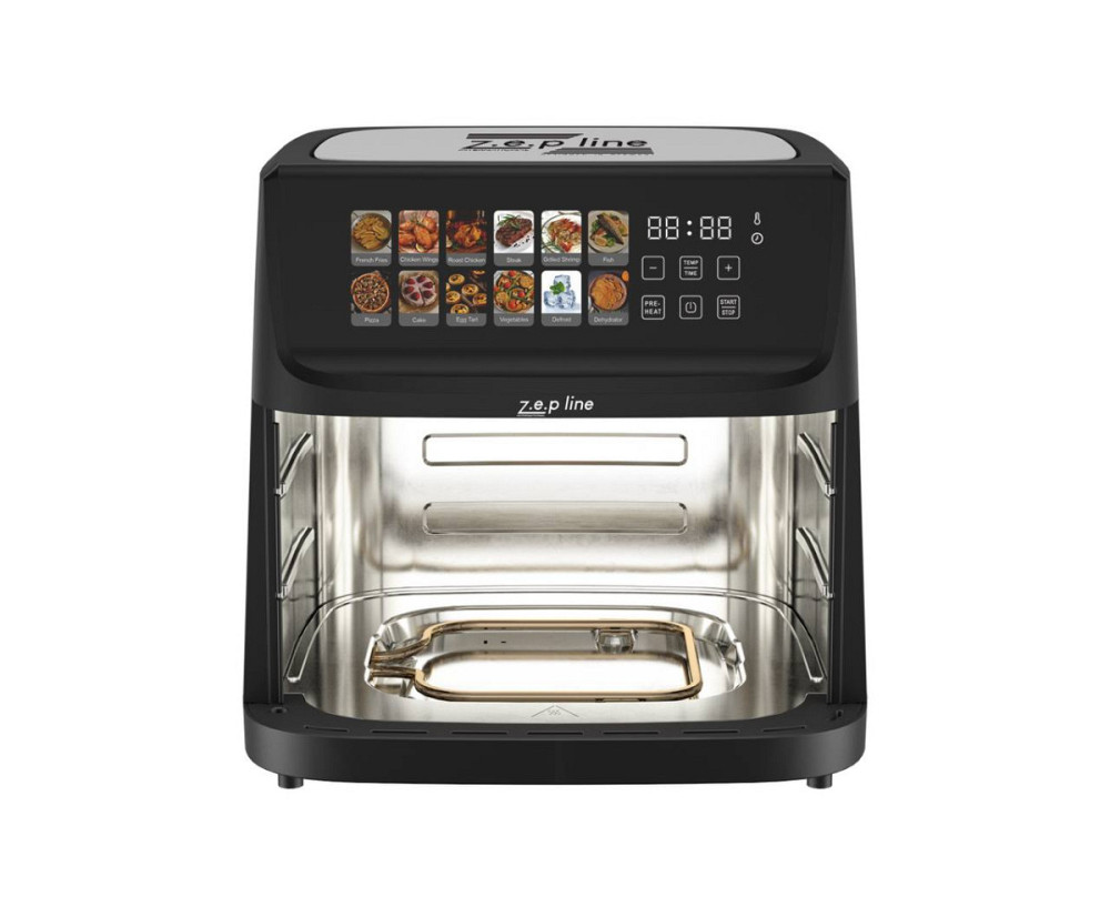 Аэрогриль мультипечь на две тэна Zepline ZP-211 14 л 4000 Вт черная Київ - зображення 6
