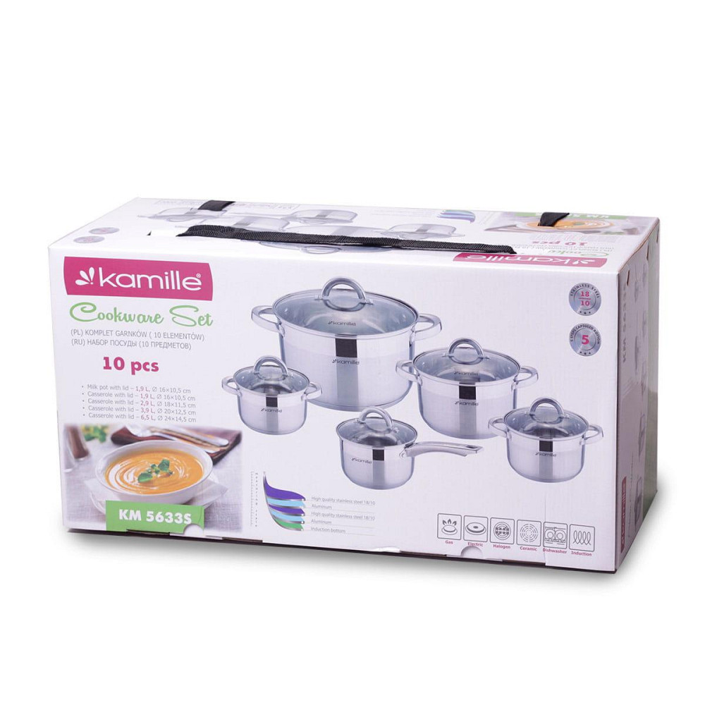 Набор посуды Kamille Mistery 10 предметов КМ 5633S Одеса - зображення 8