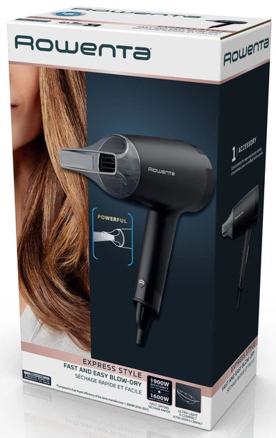 Фен Rowenta Express Style Blow-Dryer CV1803F0 1900 Вт черный Київ - зображення 10
