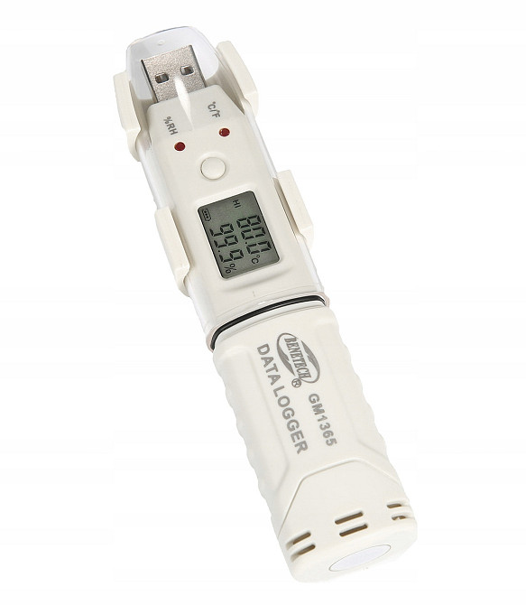 Регистратор влажности и температуры (даталоггер) USB, 0-100%, -30-80°C BENETECH GM1365 Харків - зображення 12