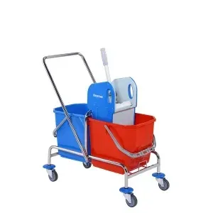 Тележка с металлической рамой: 2 ведра 25 л., пресс для отжима Київ - зображення 1