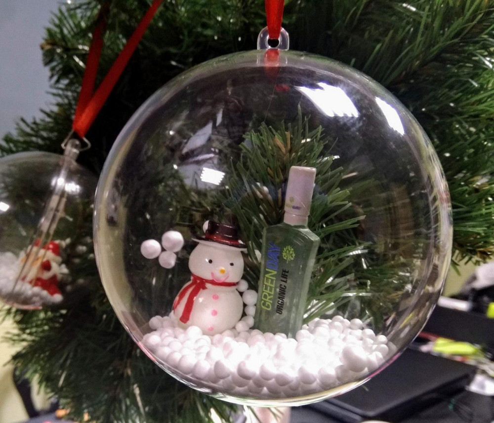 Прозрачный пластиковый разъемный шар 8 см для фото Київ - зображення 8