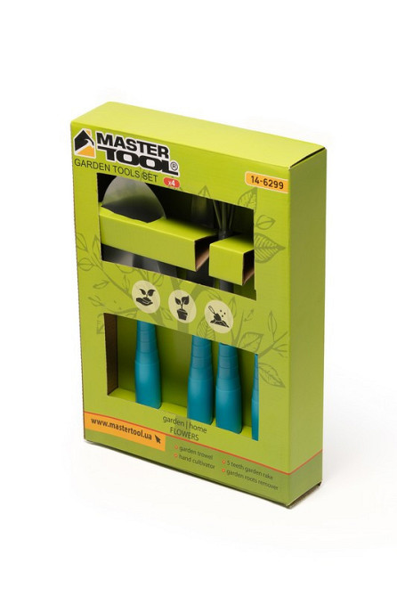 Набор садового инструмента MASTERTOOL Garden PP 4 шт 14-6299 Харків - зображення 3