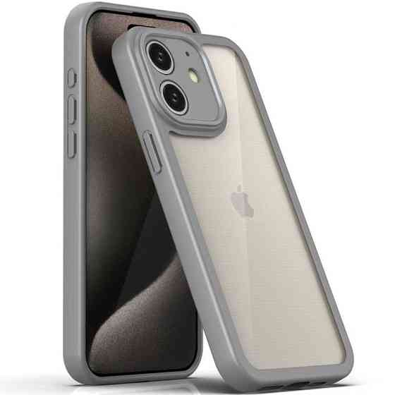 TPU чехол Transparent + Colour 1,5mm для Apple iPhone 12 (6.1") Херсон