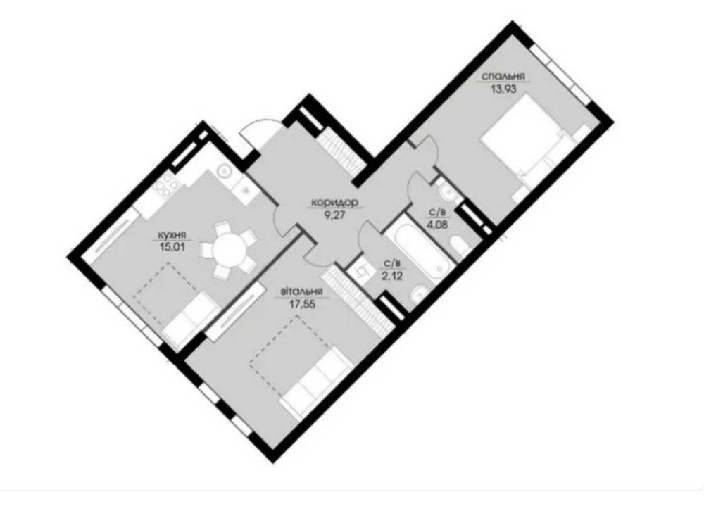 продажа 2-к квартира Киево-Святошинский, Петропавловская Борщаговка, 74800 $  - изображение 8