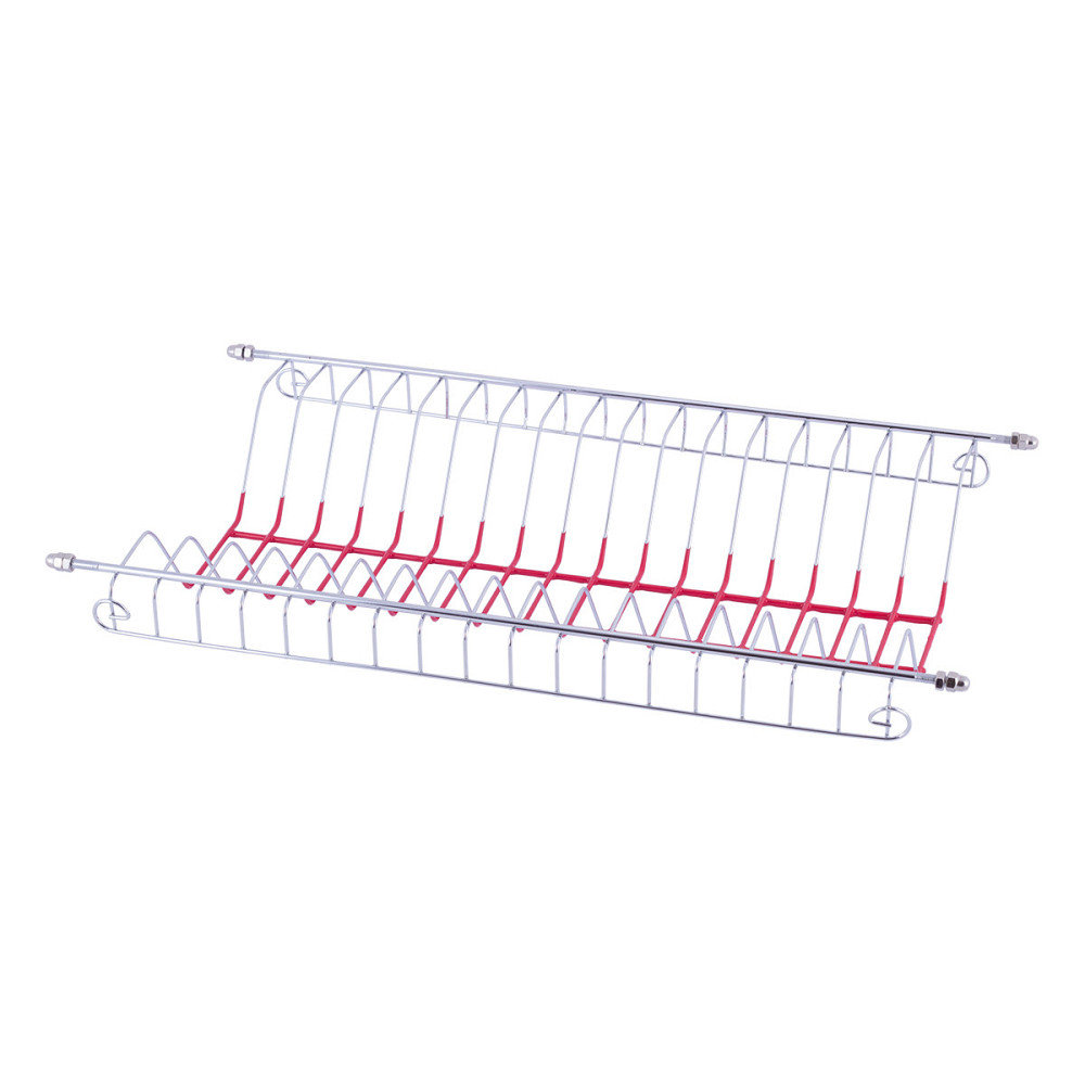 Сушилка для посуды Kamille двухъярусная 55×24,5×37см красная KM0765A Одесса - изображение 3