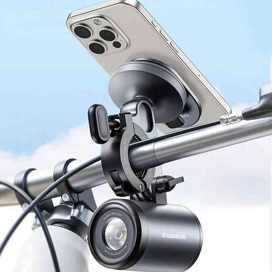 Вело- Мото- держатель+фонарь Baseus PrimeTrip Series 2-in-1 (C12569000121-0) Херсон