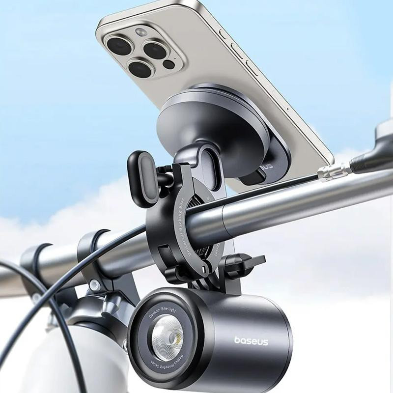 Вело- Мото- держатель+фонарь Baseus PrimeTrip Series 2-in-1 (C12569000121-0) Херсон - зображення 3