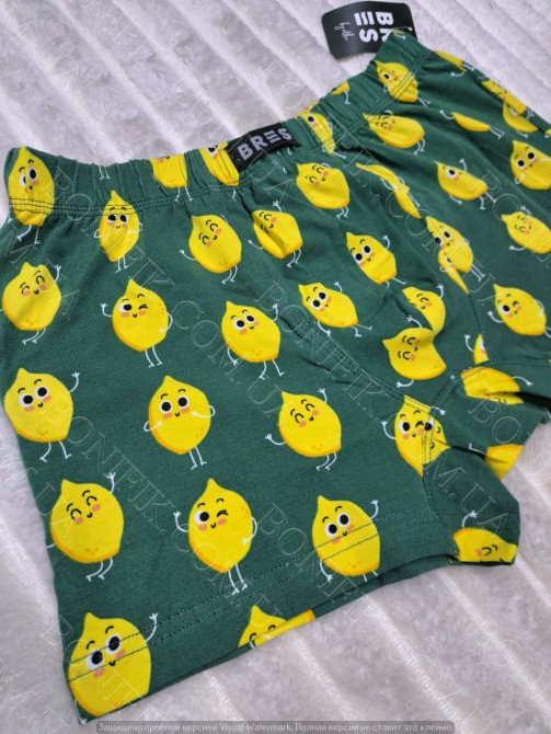 Мужские боксеры с принтом лимонов "Bres" (арт. МSHK 304/03/134) Кривий Ріг - зображення 3