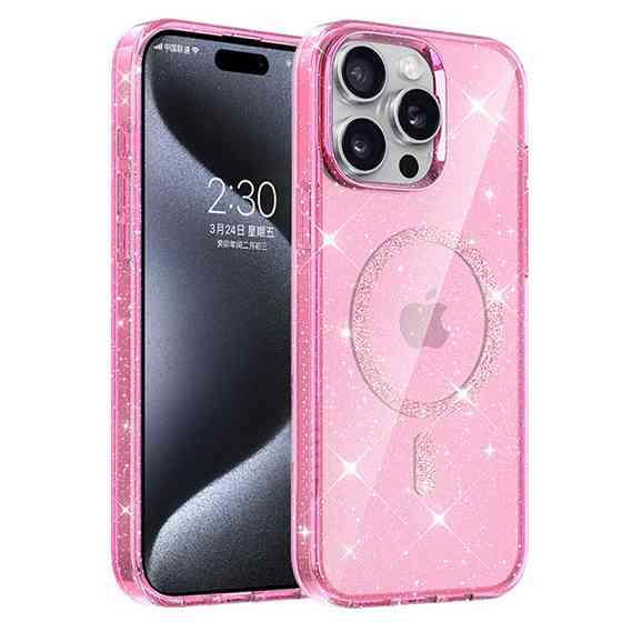 Чехол TPU Eclipse Sparkle Magnetic Fit для Apple iPhone 15 Pro Max (6.7") Херсон