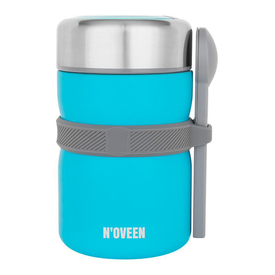 Термос пищевой Noveen TB963 Blue из нержавеющей стали 1325 мл Одеса - зображення 2