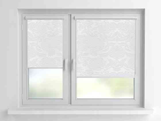 Рулонна штора Rolets Квіти 2-52763-2200 220x170 см закритого типу Біла Київ