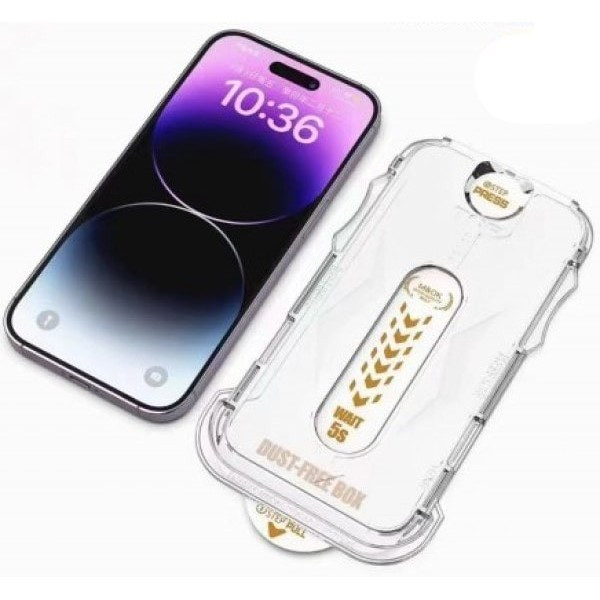 DM Захисне скло Dust-Free Box для iPhone 15 Pro Max Black (Код товару:32577) Харків - зображення 1