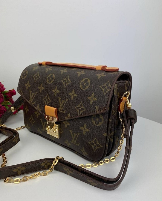 сумка жіноча через плече модна метіс Louis Vuitton Mini Brown BB0007 кроссбоди бренд люкс Київ - зображення 4