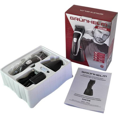 Машинка для стрижки волос Grunhelm GHС-508 3 Вт черная Київ - зображення 4