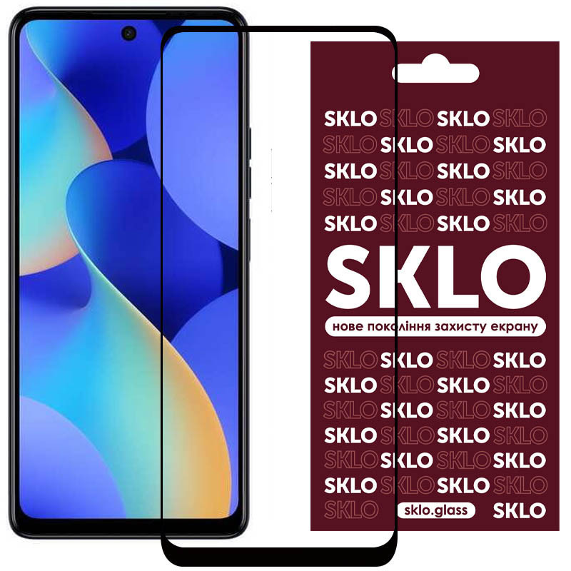 Защитное стекло SKLO 3D для TECNO Spark 10 Pro / Spark 20 Pro Херсон - зображення 1