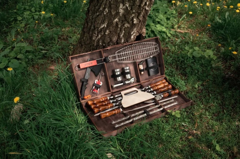 Подарунковий набір.Набір Шампурів у Дерев'яному Кейсі. Полтава Полтава - зображення 7