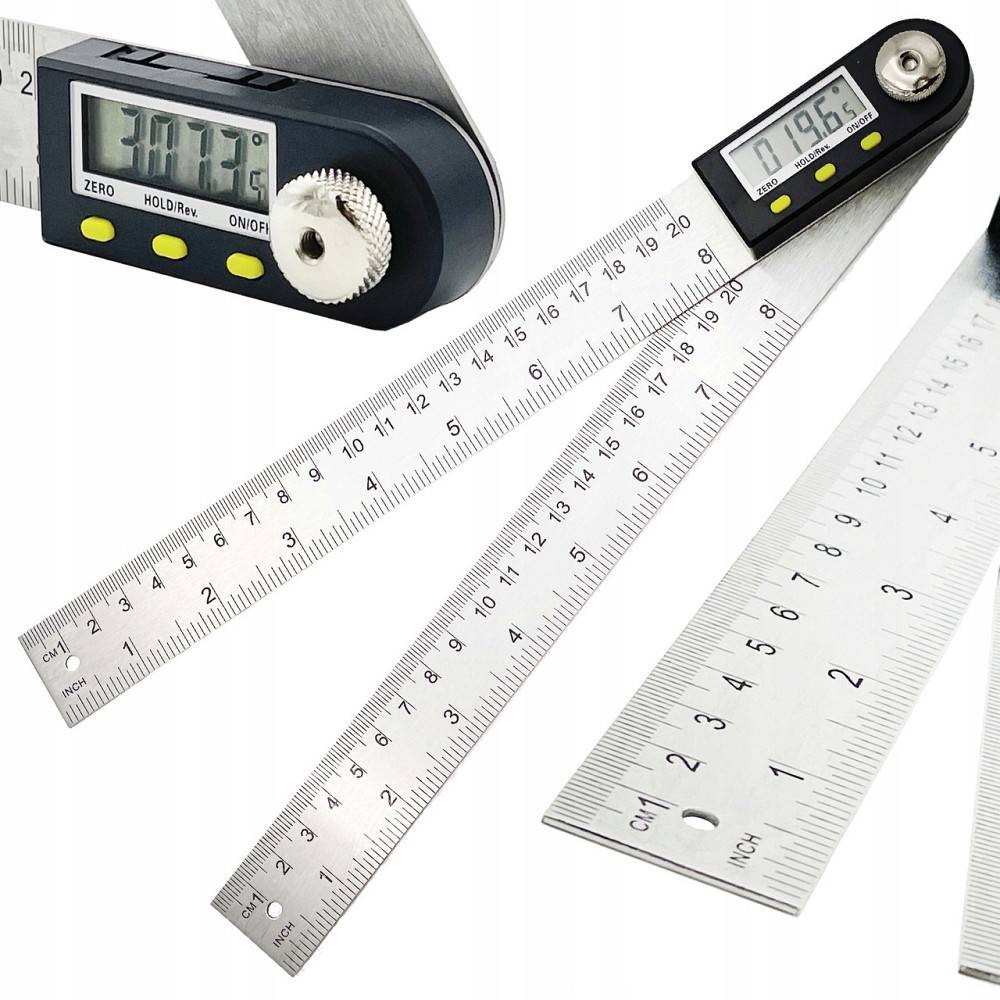 Складная линейка для измерения углов (угломер электронный) 200 мм PROTESTER 5422-200 Харків - зображення 11