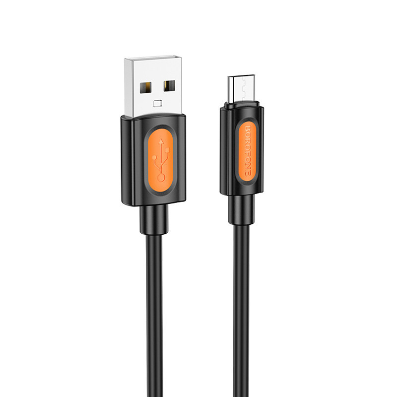 Дата кабель Borofone BX114 Structure USB to MicroUSB 2.4A (1m) Херсон - зображення 1