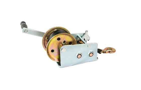 Лебедка барабанная MASTERTOOL 907 кг ремень 8 м 86-8290 Харків