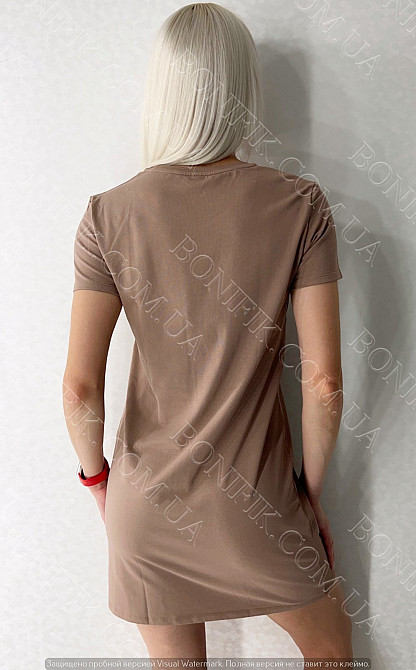 Женская туника-сорочка с коротким рукавом "Shine" (16350) (арт. 1761) Кривой Рог - изображение 3