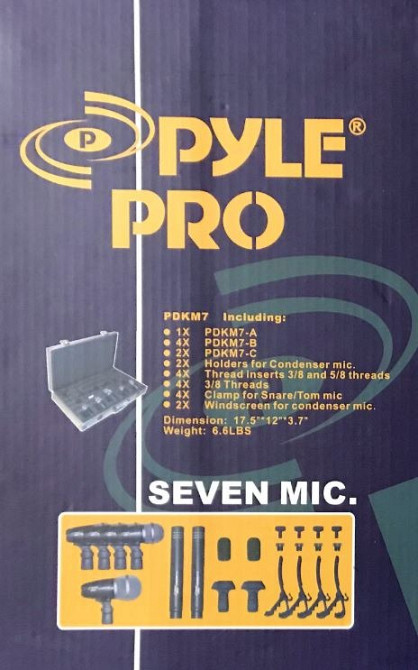 Барабанные микрофоны PYLE PRO PDKM7. 7 микрофонов. (Производство США). Харьков - изображение 8