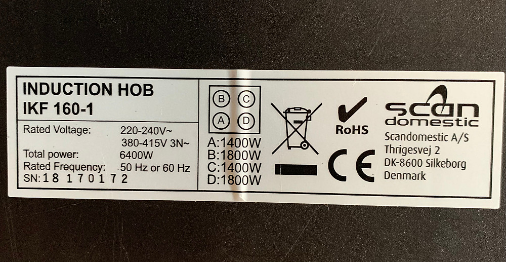 Індукційна поверхня Scan/Electrolux/ плита врізна 68х52 Бережаны - изображение 2