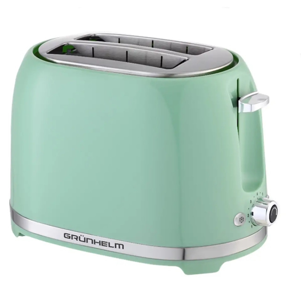 Тостер Grunhelm GTR018G 850 Вт бирюзовый Київ - зображення 1
