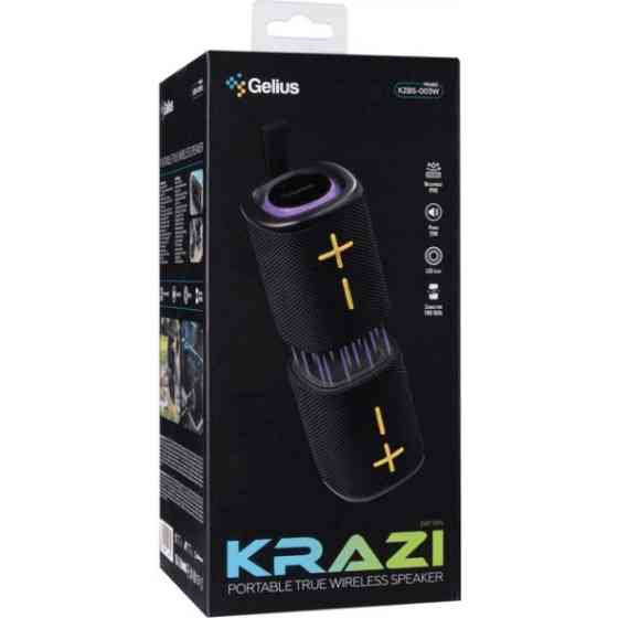 Колонка Bluetooth Gelius KRAZI series KZBS-003W Black Харків