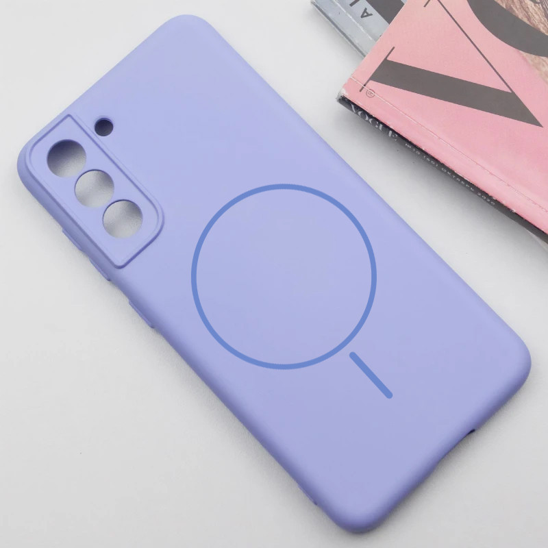 Чехол Silicone Cover Lakshmi Full Camera (AA) with MagFit для Samsung Galaxy S21 FE Херсон - зображення 2