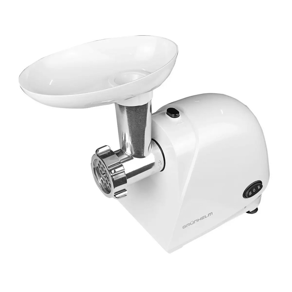 Мясорубка электрическая Grunhelm AMG143W 1400 Вт белая Київ - зображення 2