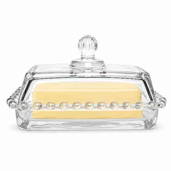 Масленка стеклянная Bauble SNT 13х7,5х7,5см прозрачная 706-1 Одесса