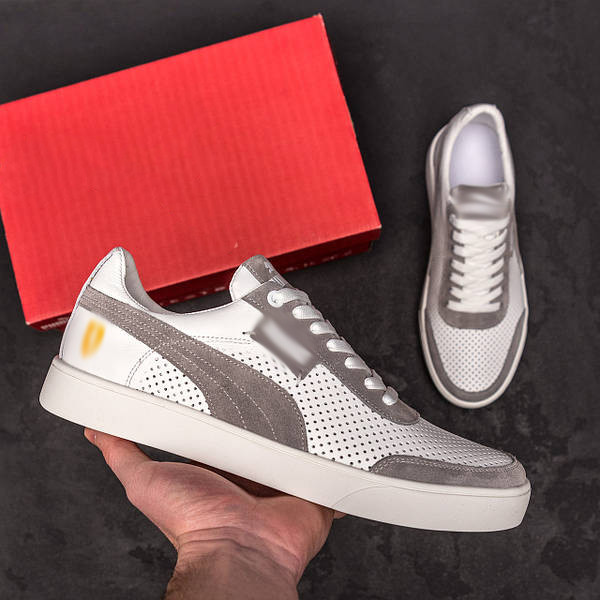 Чоловічі літні шкіряні кеди перфорація Киев - изображение 9