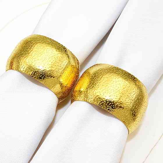Набор колец для салфеток Leeseph Gold 6 шт Mv077 Одесса