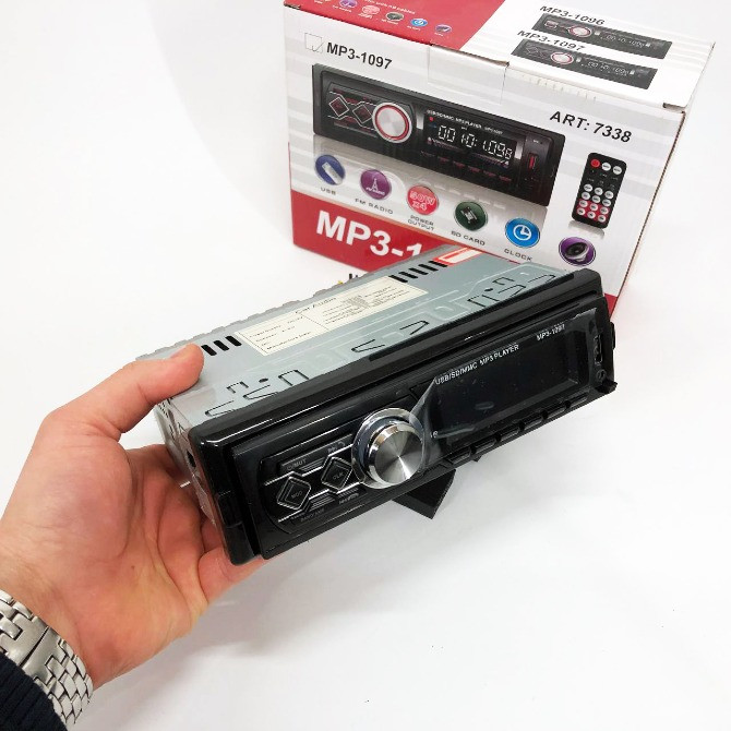 Автомагнитола MP3-1097 BT ISO со съемной панелью, Автомагнитола магнитола в авто с Usb сенсорная Львів - зображення 6