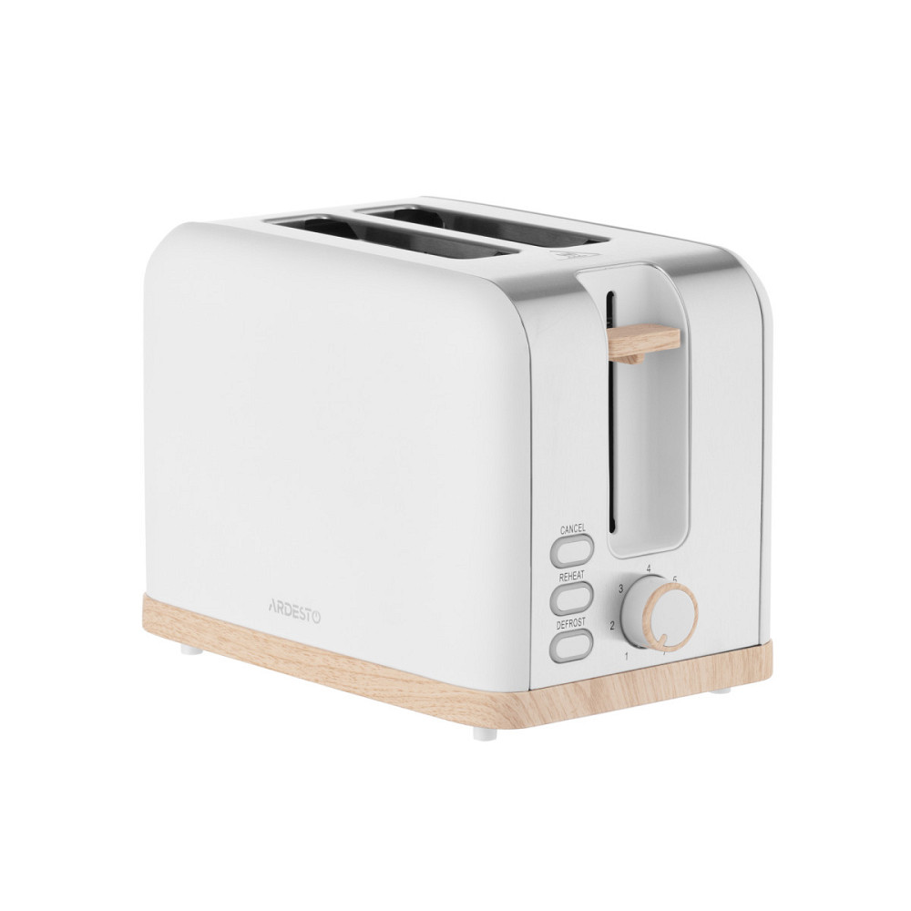Тостер Ardesto T-F420WWD 930 Вт белый Київ - зображення 1