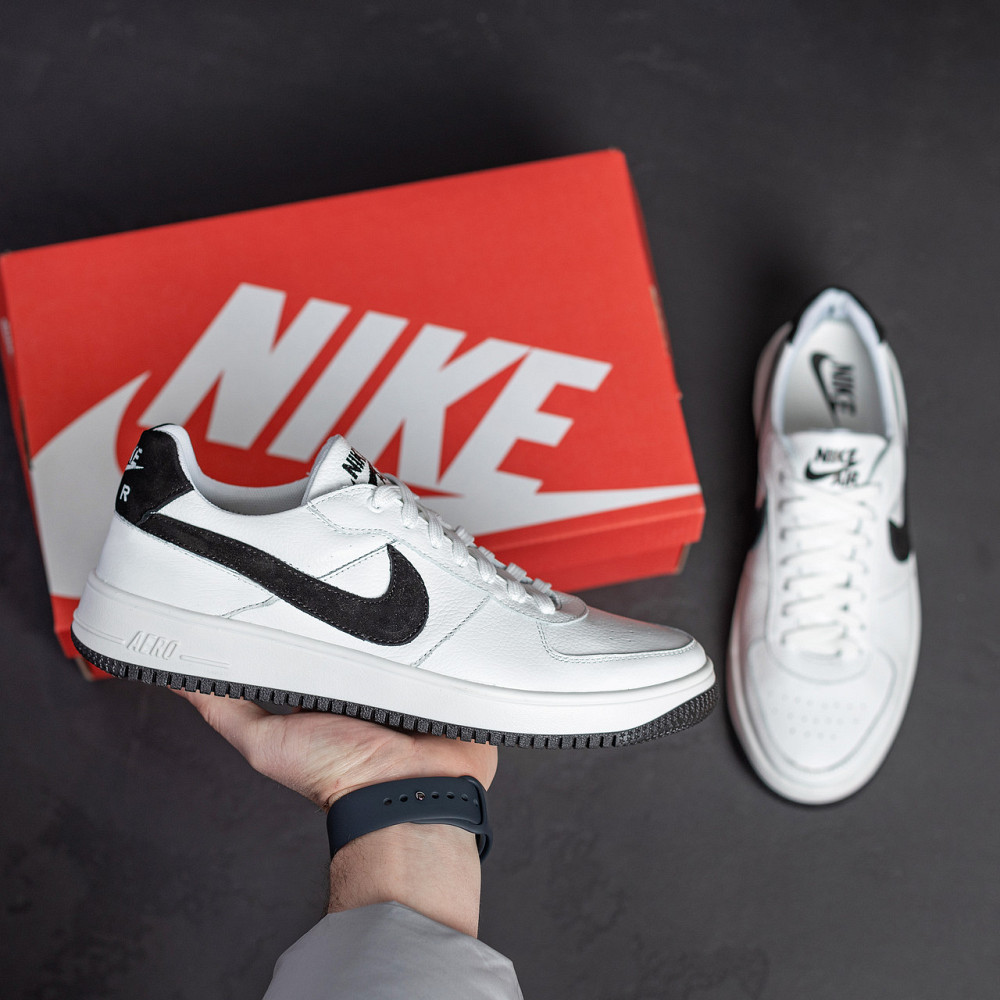 Мужские кожаные кроссовки Air Max White Киев - изображение 10