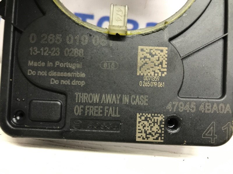 Датчик угла поворота руля Nissan Qashqai 2013-2022 479454BA0A (Арт. 48916) Київ - зображення 4