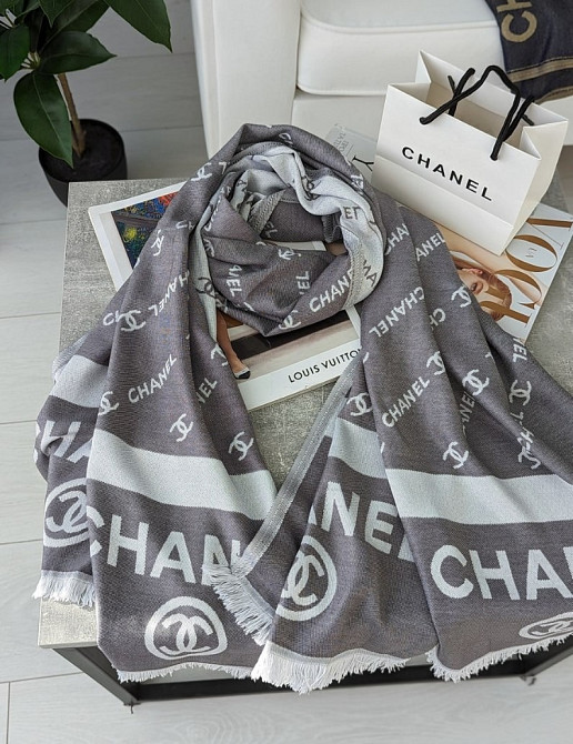 Палантін шарф CHANEL двосторонній AN86 Киев - изображение 4