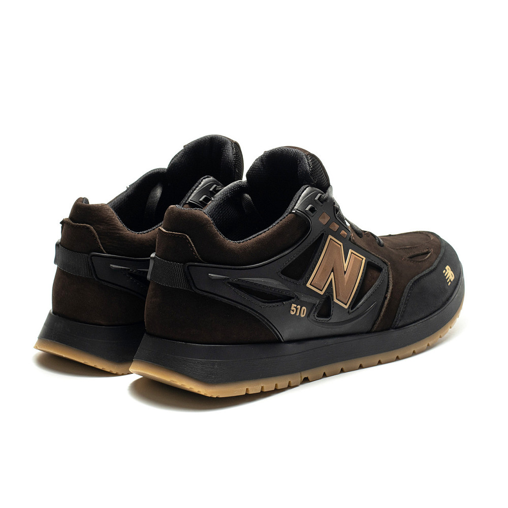 Мужские кожаные кроссовки NB Clasic Brown Київ - зображення 4