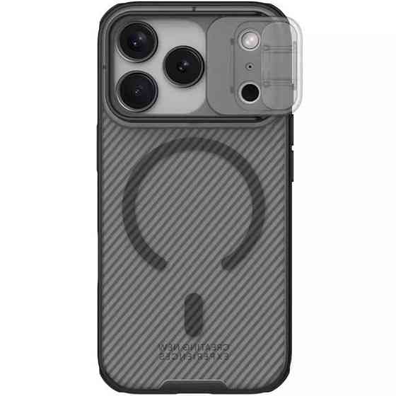 Карбоновая накладка Nillkin CamShield Pro Magnetic для Apple iPhone 17 Pro (6.3") Херсон