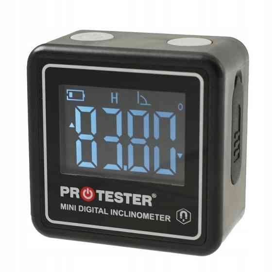 Цифровой угломер (инклинометр) на магнитном основании MINI (4х90°) PROTESTER 5347 Харків
