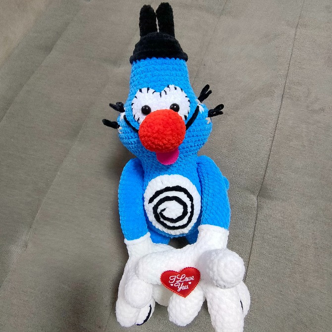 Кіт котик Оггі іграшка в'язана ручна работа подарунок сувенір hand made Нововолынск - изображение 1