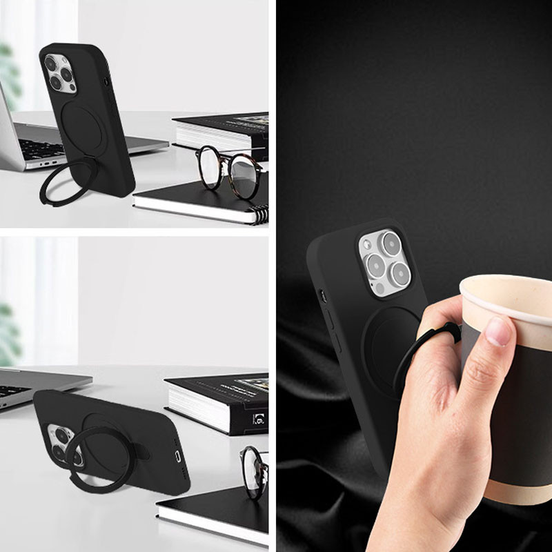 Чехол Silicone Case Full Protective NO LOGO with Ring для Apple iPhone 13 Pro Max (6.7") Херсон - изображение 2