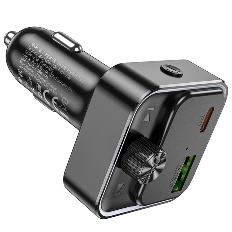 АЗУ FM модулятор Hoco E81 Fantasy PD30W+QC3.0 (1USB-A/1C) Херсон - зображення 5